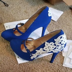 Blue heels